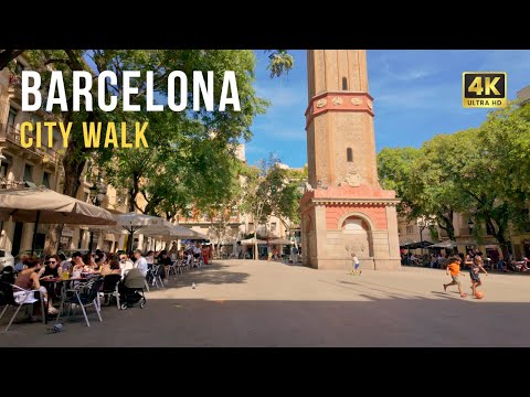 Barcelona, Spain ☀️ Gràcia to City Center | 4K Walking Tour