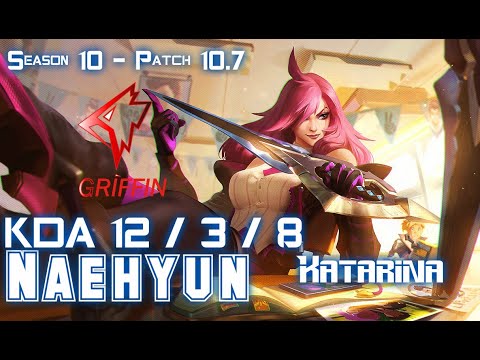 GRF Naehyun KATARINA vs FIZZ Mid - Patch 10.7 KR Ranked