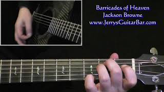 Jackson Browne Barricades of Heaven Intro Guitar Lesson