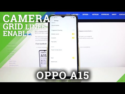 How to Use Camera Gridlines in OPPO A15 – Turn On Gridlines