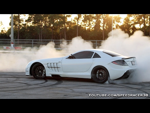 World's fastest RENNtech SLR McLaren destroying its tires