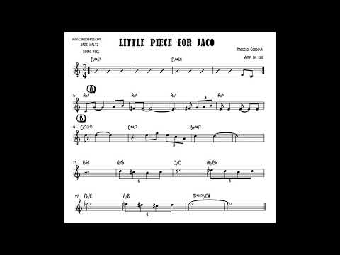 Marcelo Cordova  - A Little Piece For Jaco 17 Chile, Jazz Ballad-Waltz (w sheet)