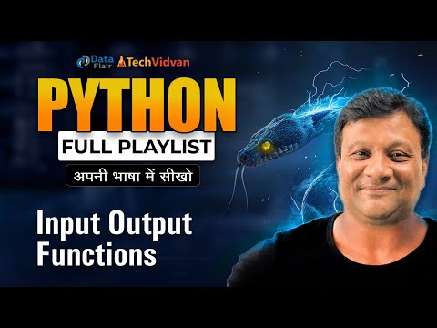 Python Input Output Functions In Hindi Input Output Method In Python With Typecasting