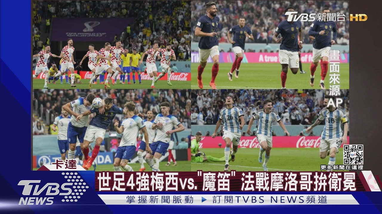 世足4強登場!梅西對上「魔笛」受矚 法戰「黑馬」摩洛哥拚衛冕