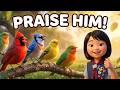 The Birdies In The Treetops Animated Kids Bible Song With Lyrics