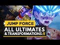 Jump Force | All Characters Ultimates & Transformations