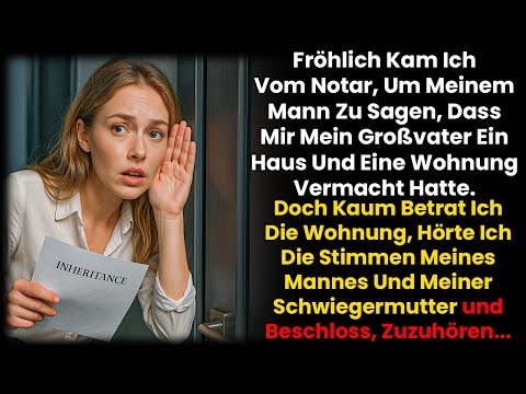 I happily returned from the notary's office to tell my husband that my grandfather had left me th...