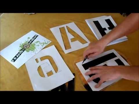 Réalise un alphabet en pochoir