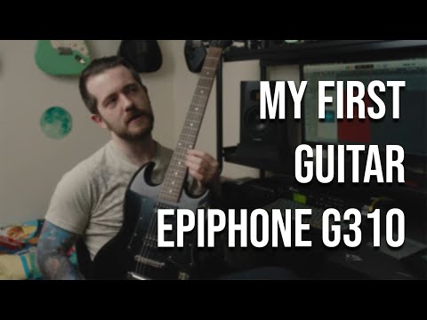 My first guitar - Epiphone G310 (tone clips!)