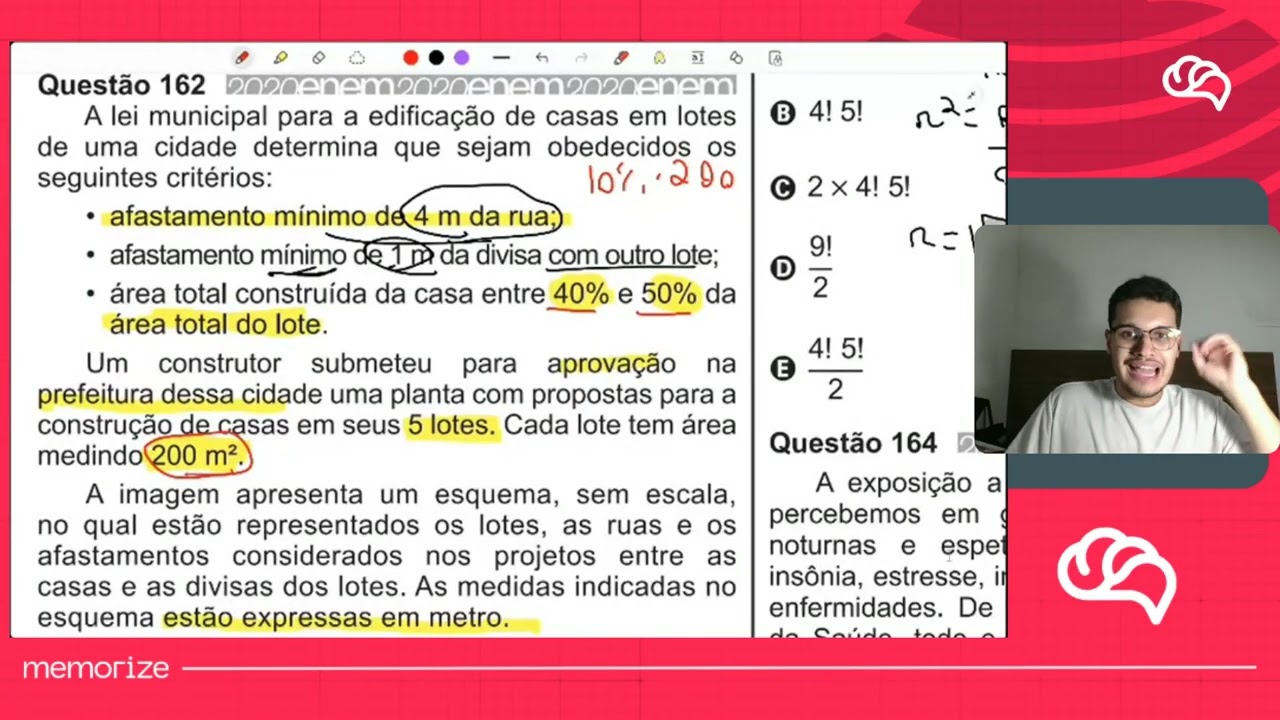 Resolução em Vídeo — Questão 162 ENEM 2020