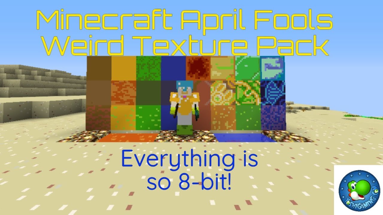 Minecraft April Fools Texture Pack Change? (Looks weird!)