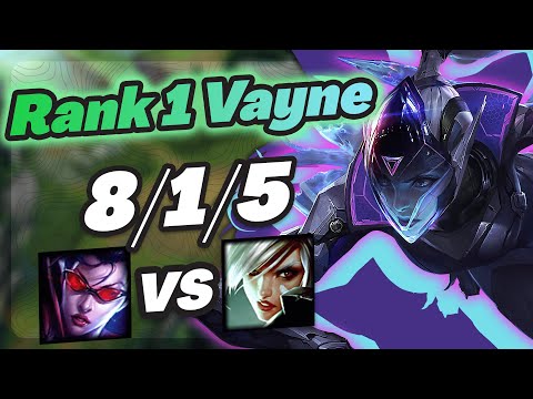 Vayne Vs Riven - Challenger Gameplay Rank 1 Vayne
