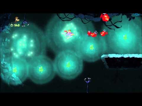 Rayman Origins (1080i HD) Walkthrough Part 82 - Scuba Shootout - Electoons & Lum Medal