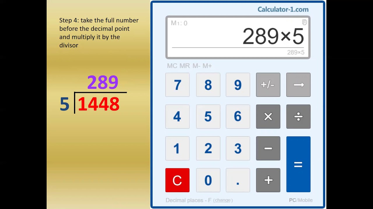 Divide with Calculators