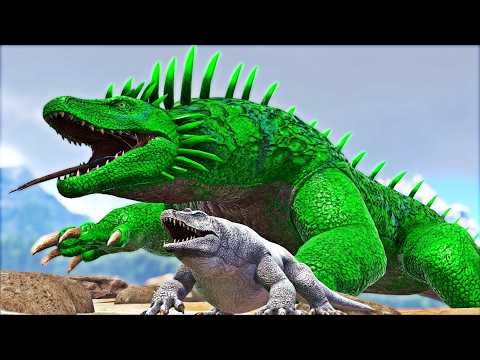 O PEQUENO MEGALANIA EXPULSO DE CASA EVOLUIU PARA VARAN GODZILLA PARA SE VINGAR! ARK 100 DIAS