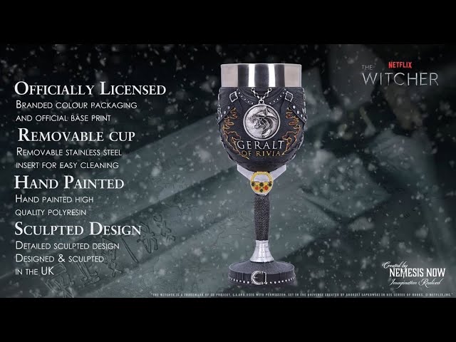 Vídeo relacionado con Nemesis Now Licencia oficial The Witcher Trinity Tankard, negro, 15,5 cm