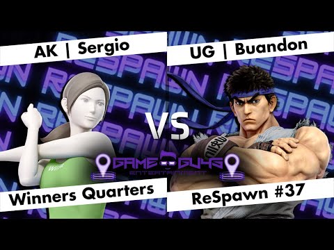AK | Sergio (Wii Fit Trainer) vs UG | Buandon (Ryu) - WQF - ReSpawn #37