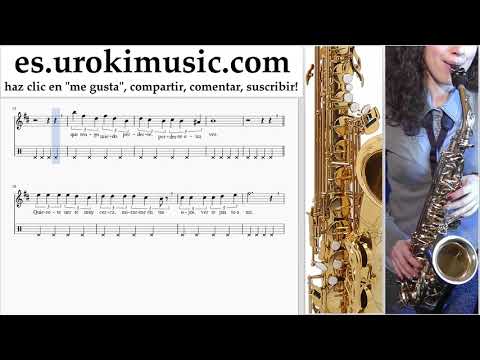 Como Tocar Saxofon (alto) Besame Mucho Tablatura Parte#2 um-b927