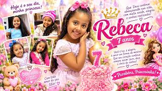 Uma Princesinha Chamada Rebeca. Parabéns linda do Titio