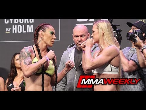 UFC 219 Ceremonial Weigh-In: Cris Cyborg vs. Holly Holm