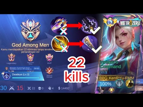 22KILLS BUILD ATTACK SPEED IXIA BRUTAL DAMAGE !! ONE SHOOT BUILD IXIA | EMBLEM HACK 1 SHOT IXIA 🔥🔥