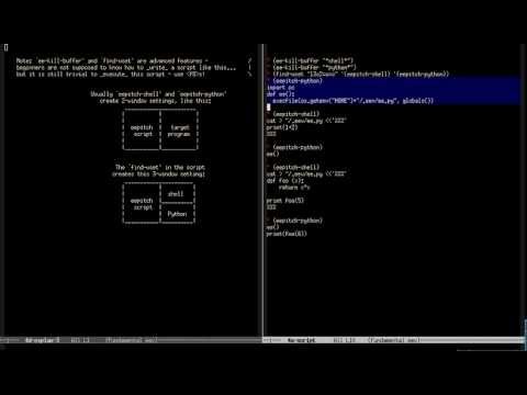 eepitch: a way to control shell-like programs from Emacs (2013)