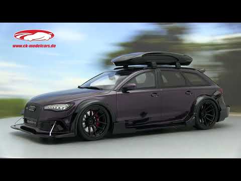 ck-modelcars-video: Audi RS 6 Avant (C7) Body Kit 2018 lila 1:18 GT-Spirit
