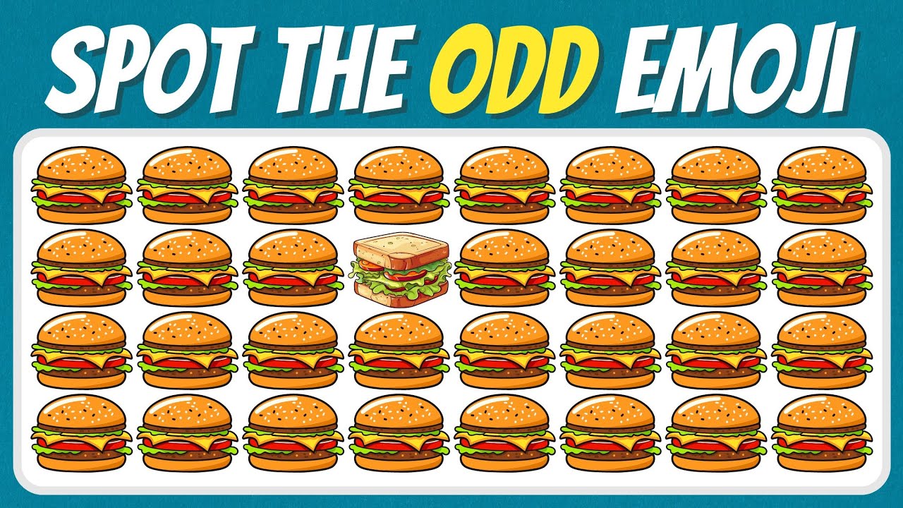 Test Your Skills: Spot the Different Emoji | 50 Emoji Quiz | Brain test 2024