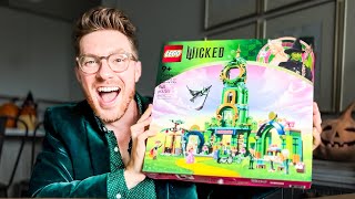 YouTube thumbnail: LEGO WICKED 75684 Welcome to Emerald City Set | UNBOXING and REVIEW