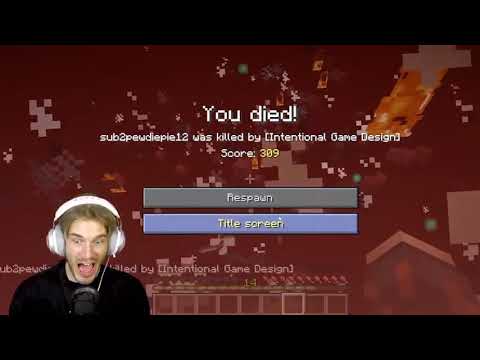 Pewdiepie tries to sleep in the nether