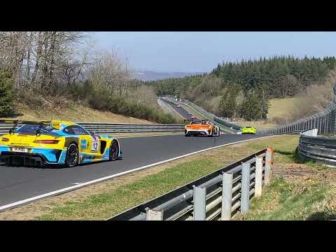 Einführungsrunde Startgruppe 1 VLN NLS Lauf 1 Nürburgring