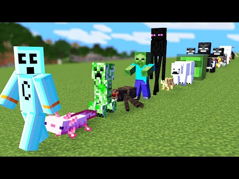Minecraft but I can Tame All Mobs