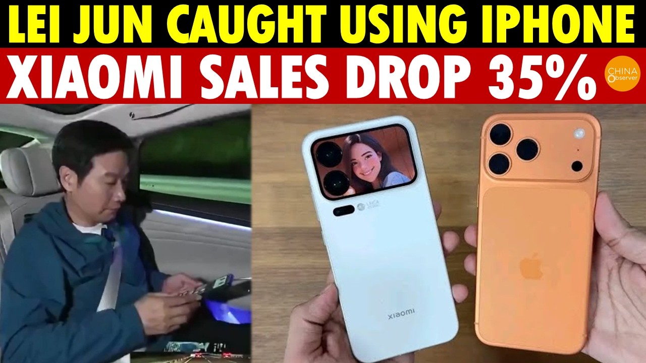 Lei Jun Caught Using iPhone! Xiaomi Sales Plunge 35%, Stock Price Halved