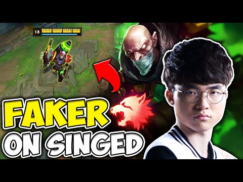 I COPIED FAKER'S SINGED MID STRATEGY | HERE'S HOW HE DOES IT!! - League of Legends