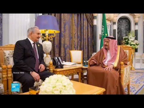 صور من لقاء الملك سلمان والمشير خليفة حفتر في الرياض