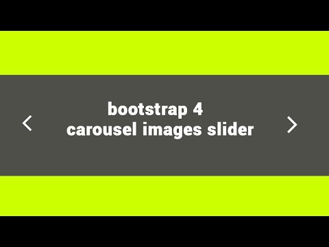 responsive carousel with bootstrap4