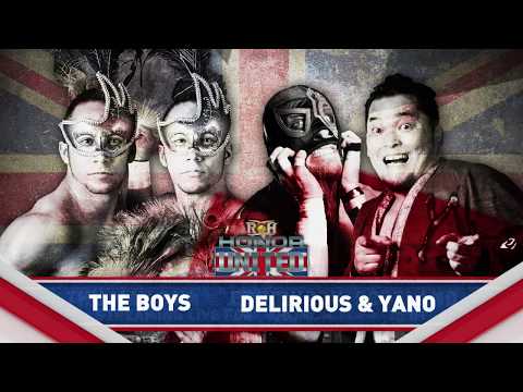 Delirious & Toru Yano vs The Boys at #HonorUnited: Edinburgh NEXT THURSDAY May 24!