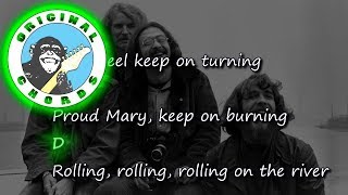 Creedence Clearwater Revival - Proud Mary - Chords &amp; Lyrics