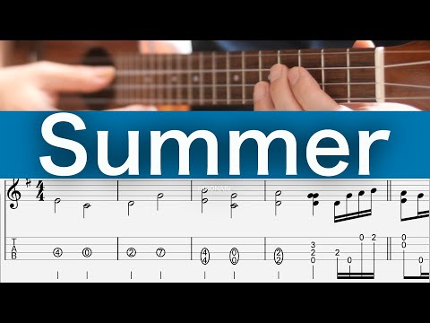 「Summer」久石譲 【ソロウクレレTAB】 (2025ver.) 初級経験者の方向け