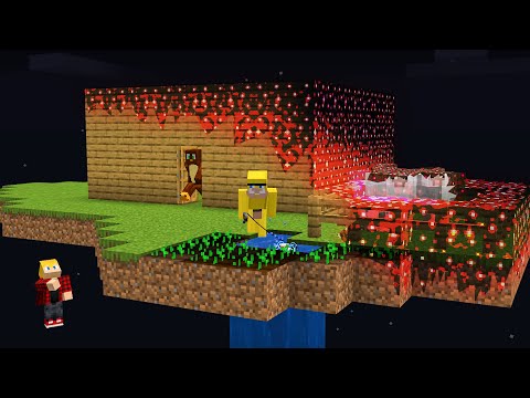 Surviving a INFECTION on One Block in Minecraft