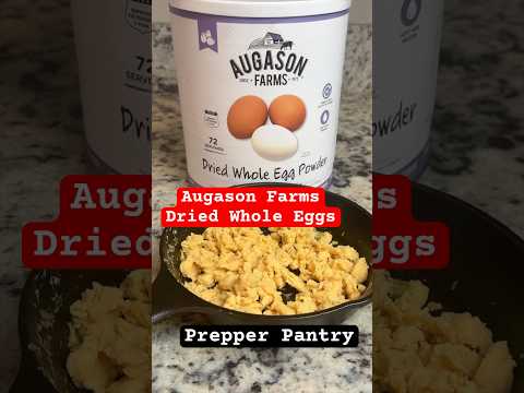Perfect Prep: Dried Eggs Augason Farms Dried Whole Egg Powder - Prepper Pantry Prepping Food Storage