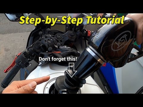 How to fill a motorcycle gas tank… NOT as simple as you think