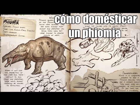 como domésticar un phiomia fácil y rápido#7(guía para principiantes)ark