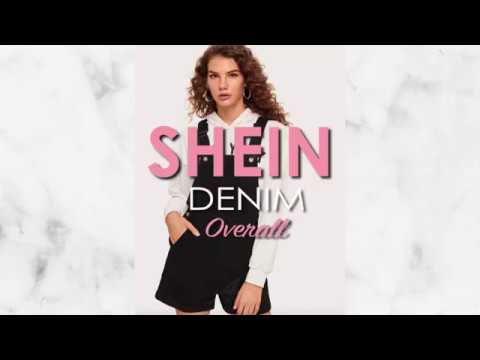 Solid Pocket Front Denim Overalls