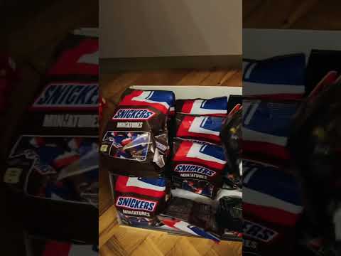 #322 🌈 Miniatures Chocolates Snickers & Mars #short 322 #video #viral #trending #satisfyingsounds