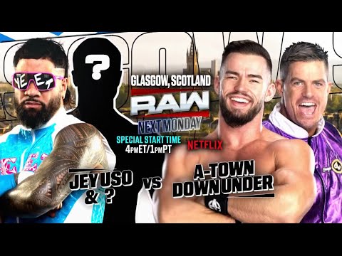 WWE RAW (2025) : Jey Uso & Jimmy Uso Vs A-Town Down Under Tag Team Match | March/24/2025