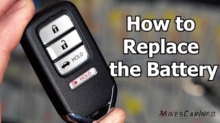 👉Honda Key Fob: How to Replace the Battery