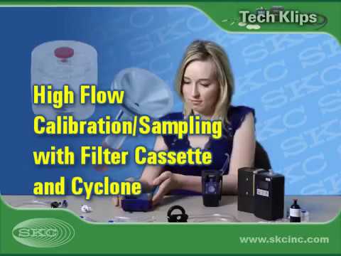 skc tech klip high flow calibration and sampling with filter cassette and cyclone