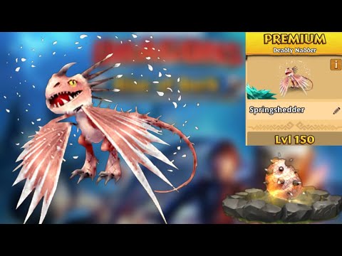 Springshedder Max Level 150 Titan Mode - Premium Deadly Nadder - Dragons:Rise of Berk