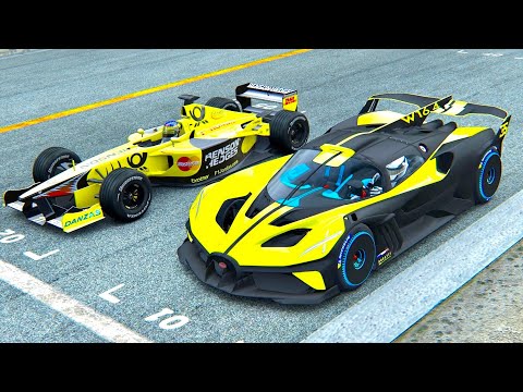 Bugatti Bolide vs Jordan F1 2001 at Imola GP